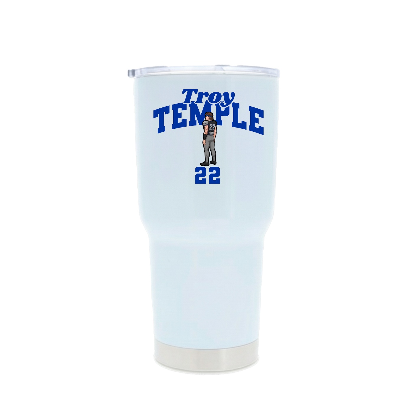 30oz Stainless Steel Tumbler — Signature Arch in White