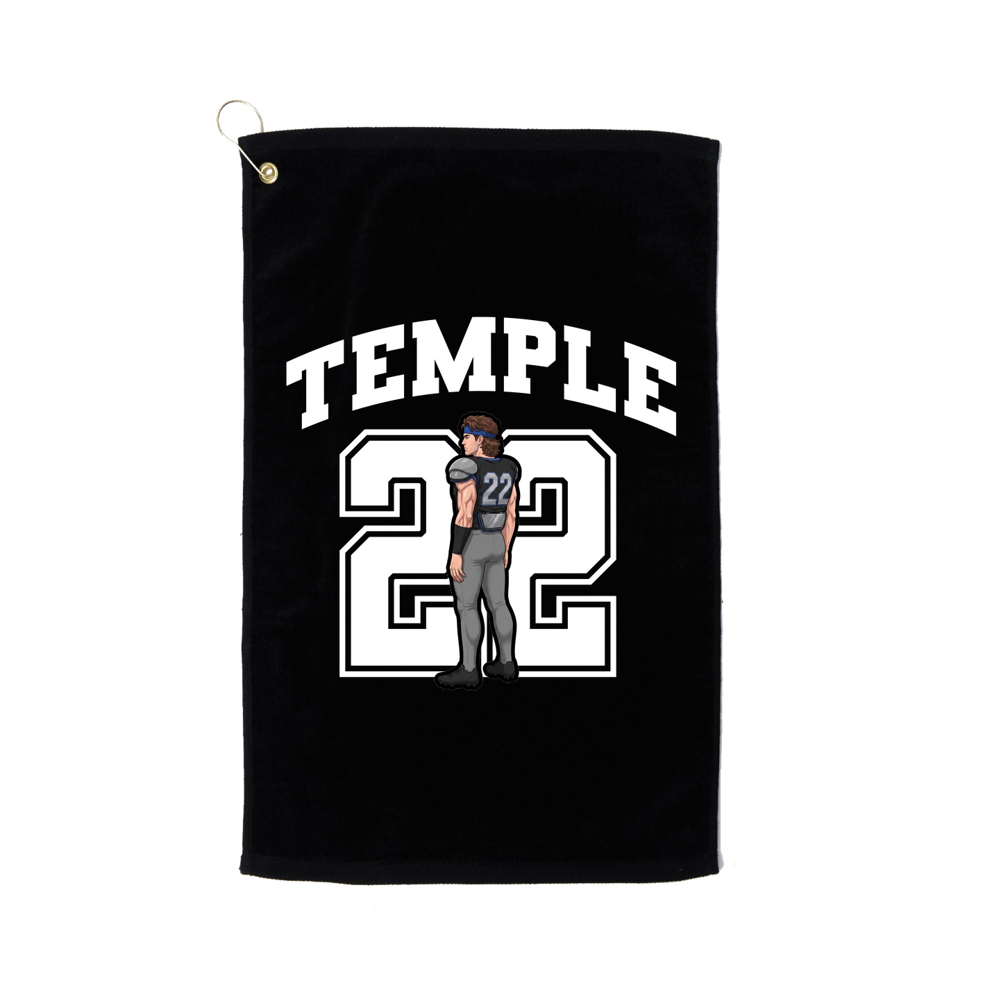 Golf Towel — Number in Black
