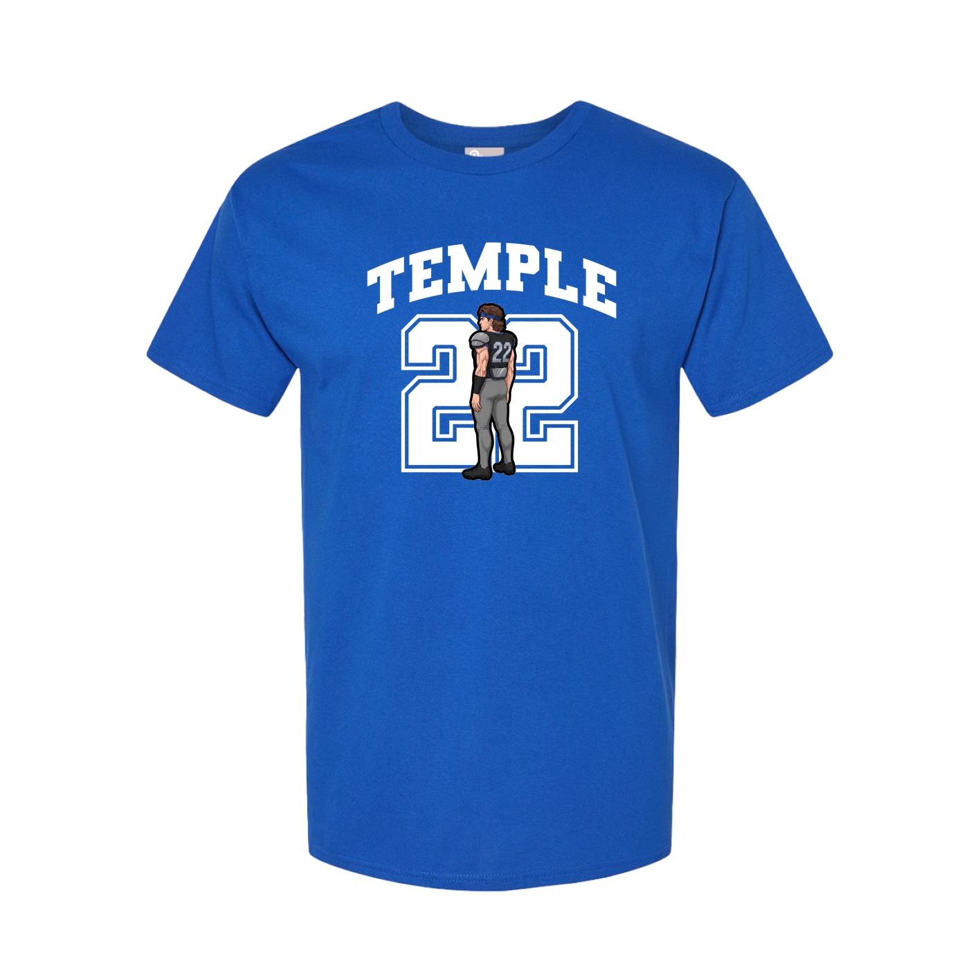 Youth Tee — Number in Royal