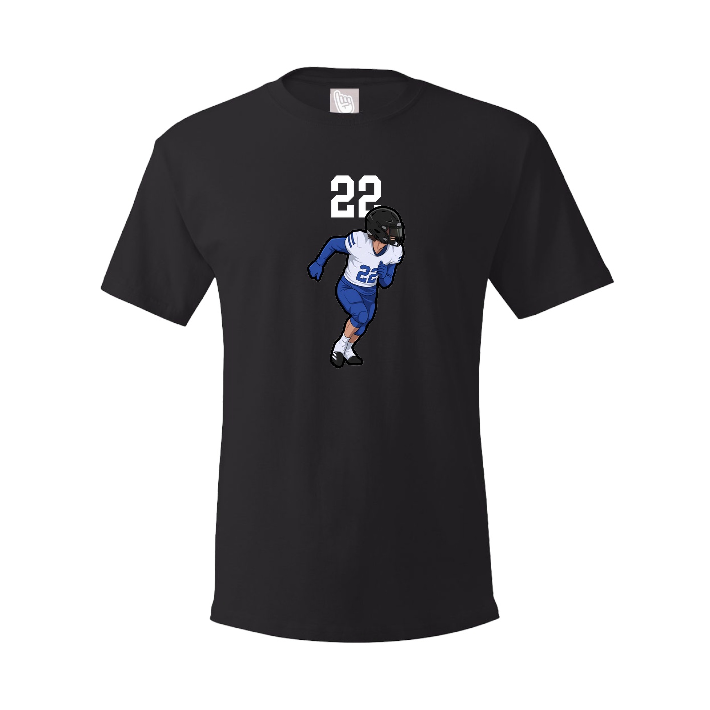 Youth Tee — Number Top in Black