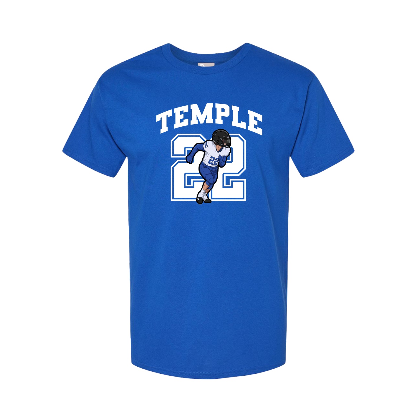 Youth Tee — Number in Royal