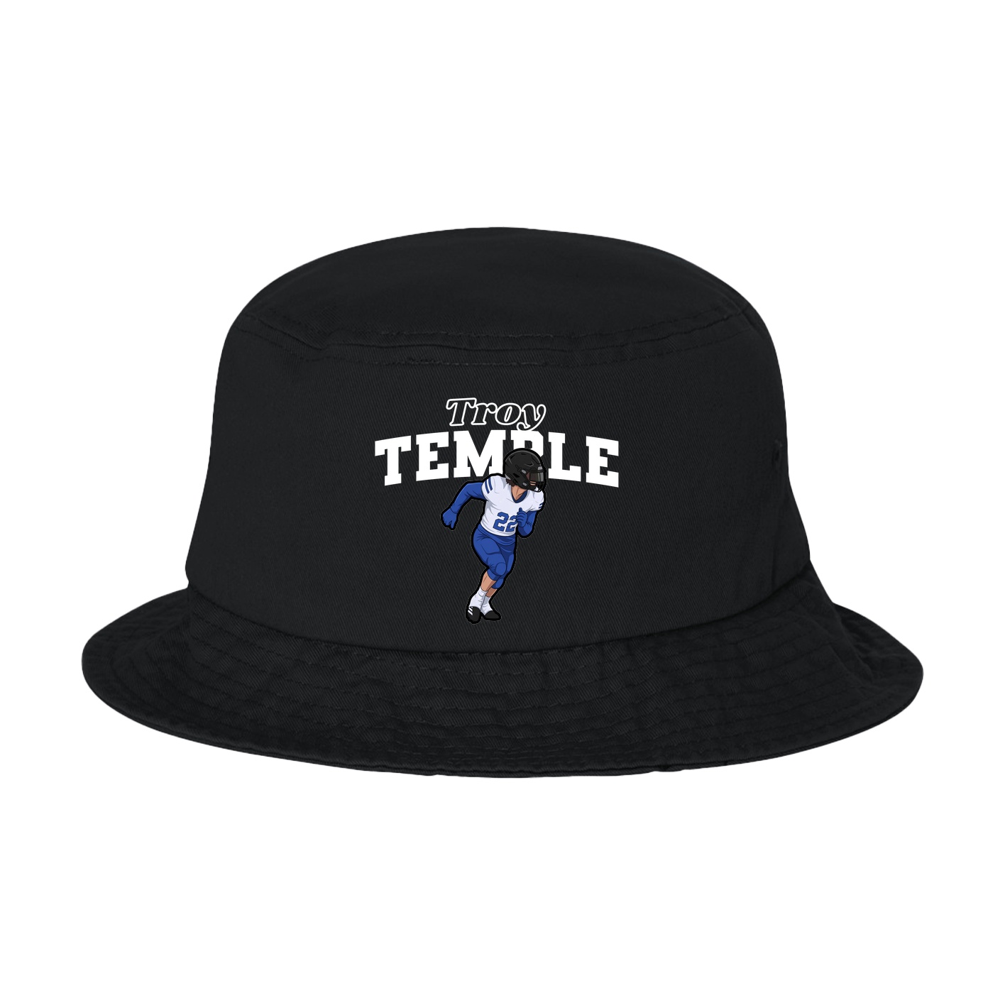 Bucket Cap — Name Arch in Black