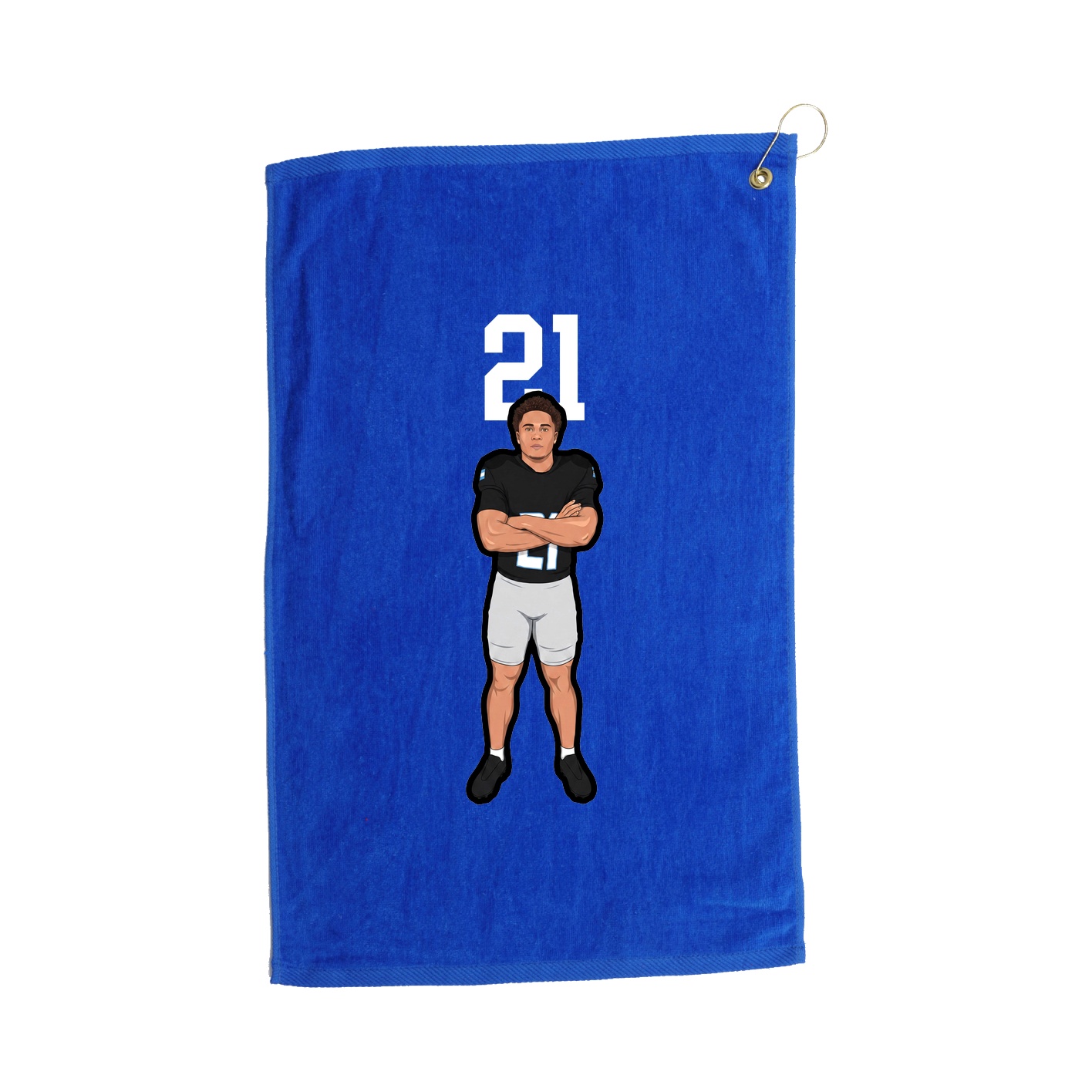 Golf Towel — Number Top in Royal