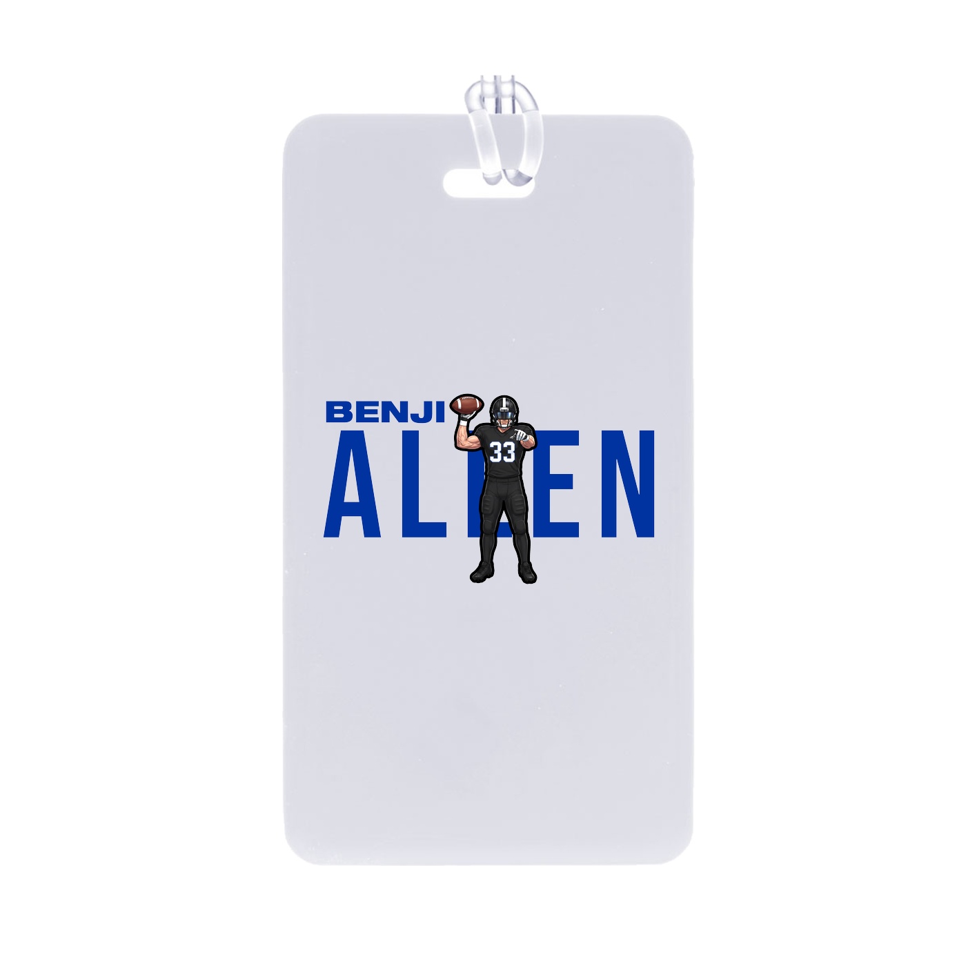 Bag Tag — Player Name in Classic