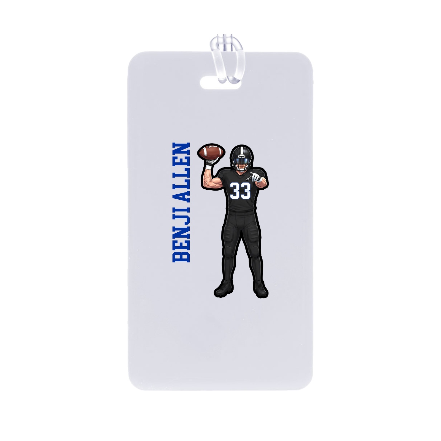 Bag Tag — Name Vertical in Classic