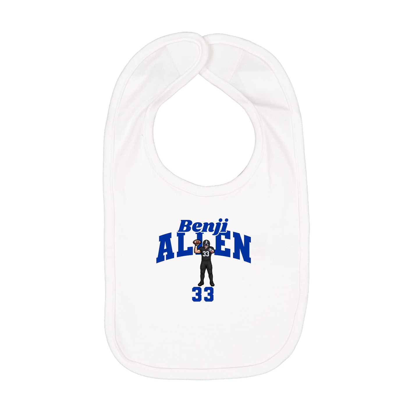Infant Bib — Signature Arch in White