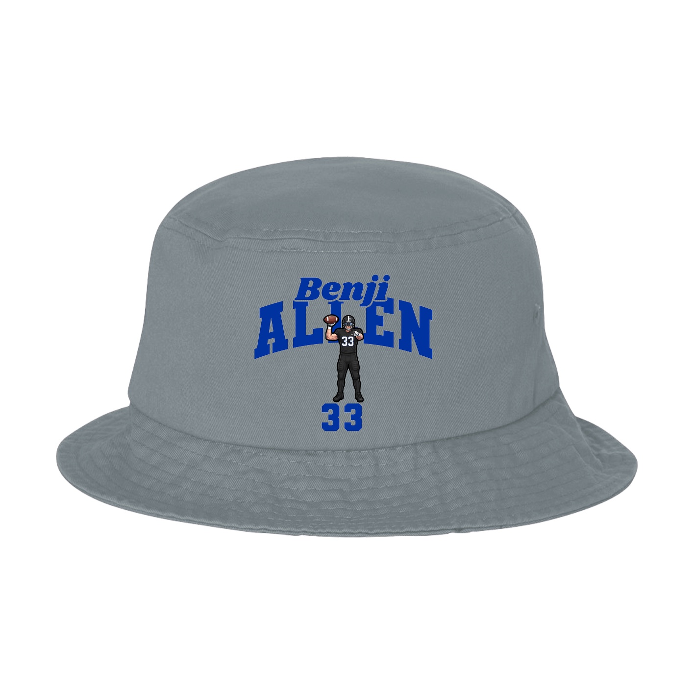 Bucket Cap — Signature Arch in Grey