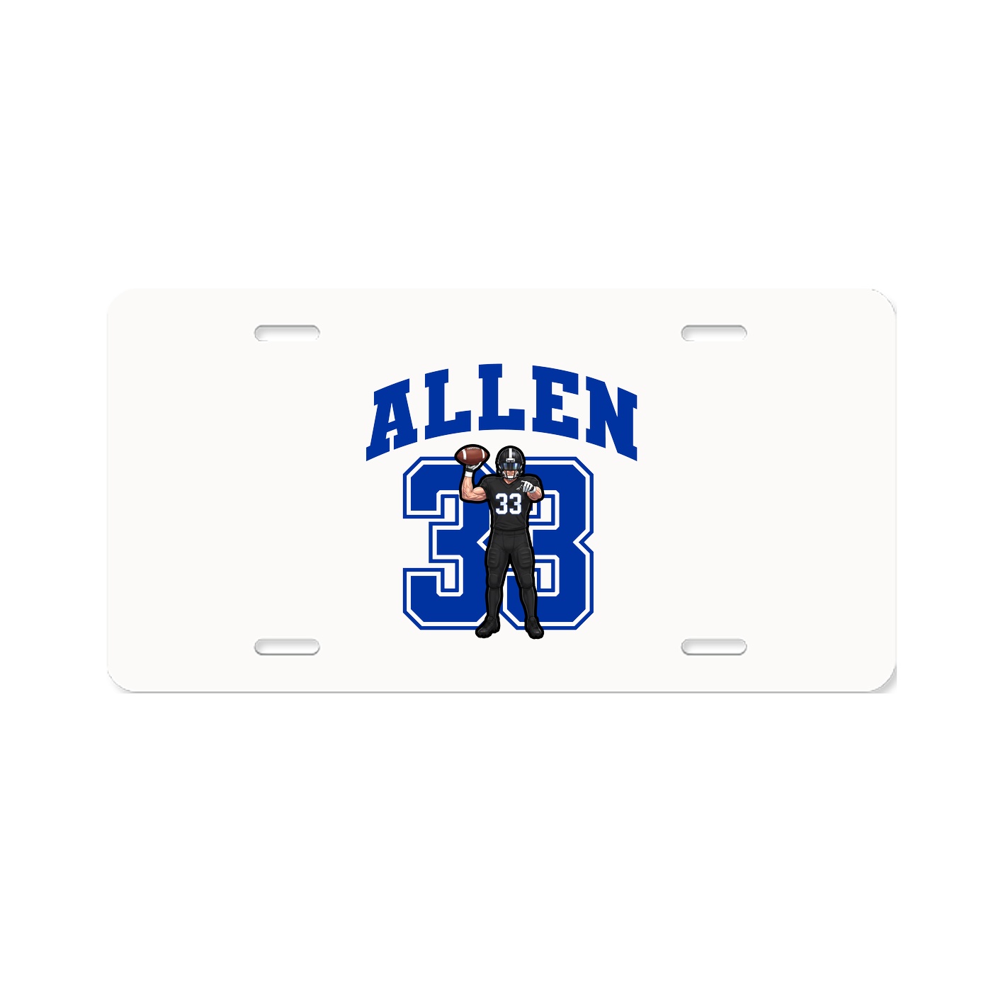License Plate — Number in Classic