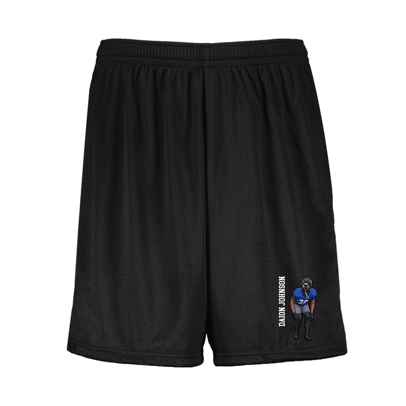 Shorts — Name Vertical in Black