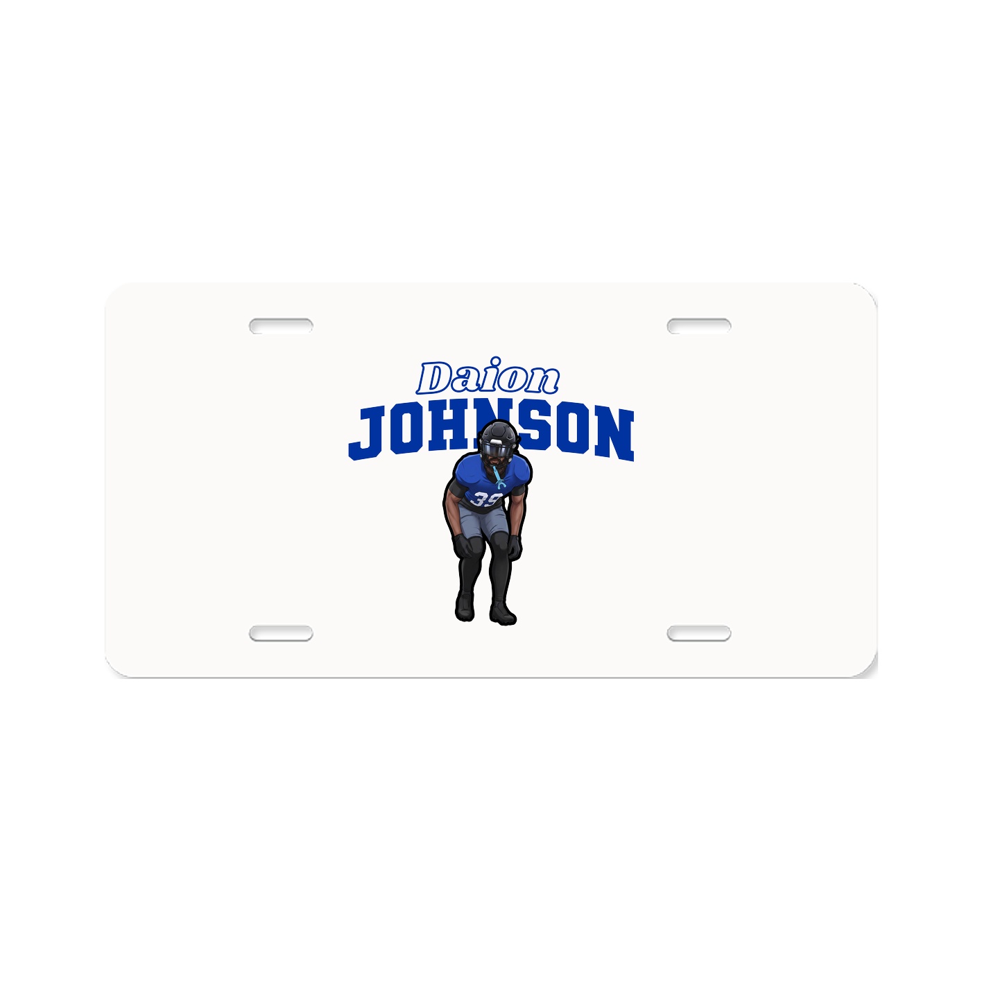 License Plate — Name Arch in Classic