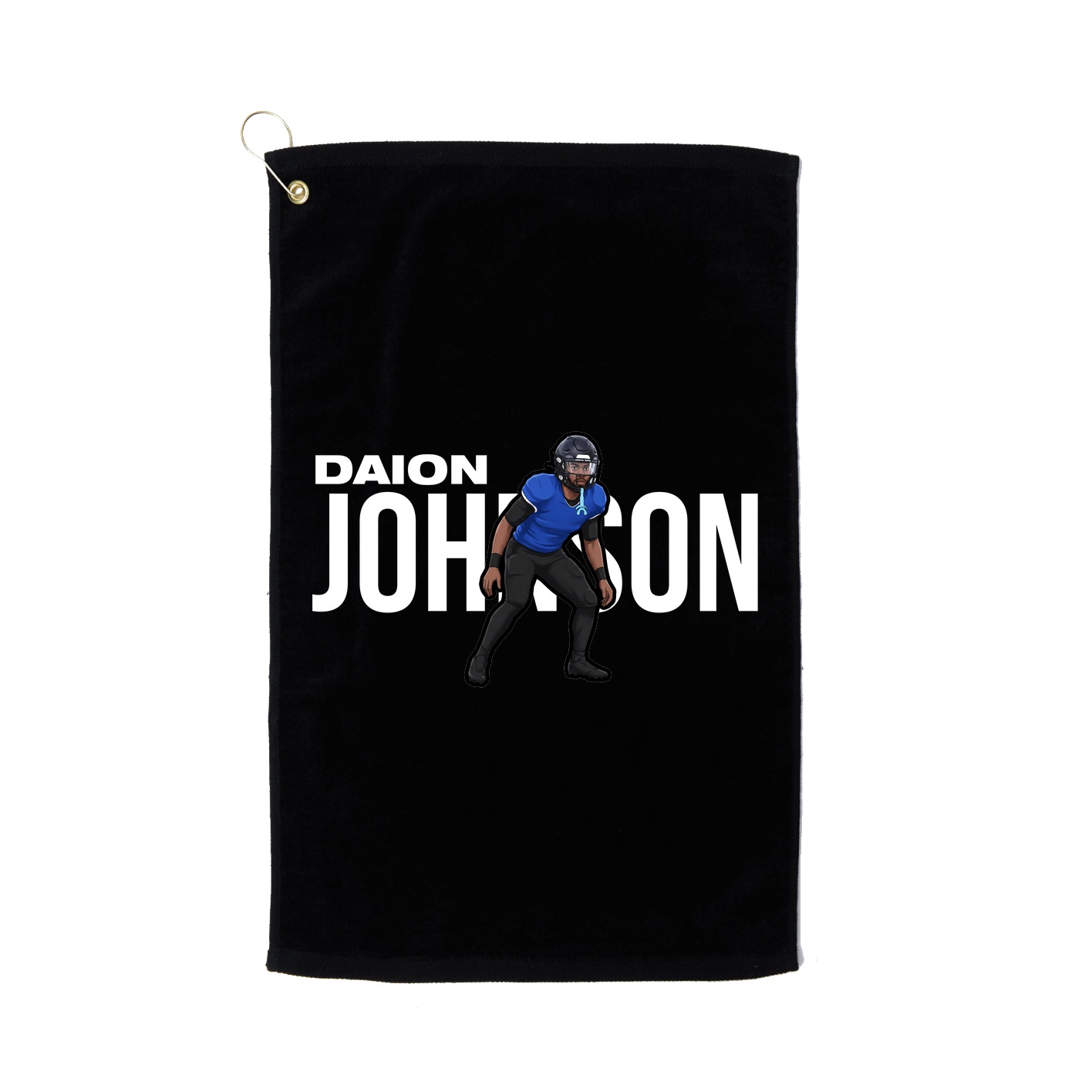 Golf Towel — Player Name in Black