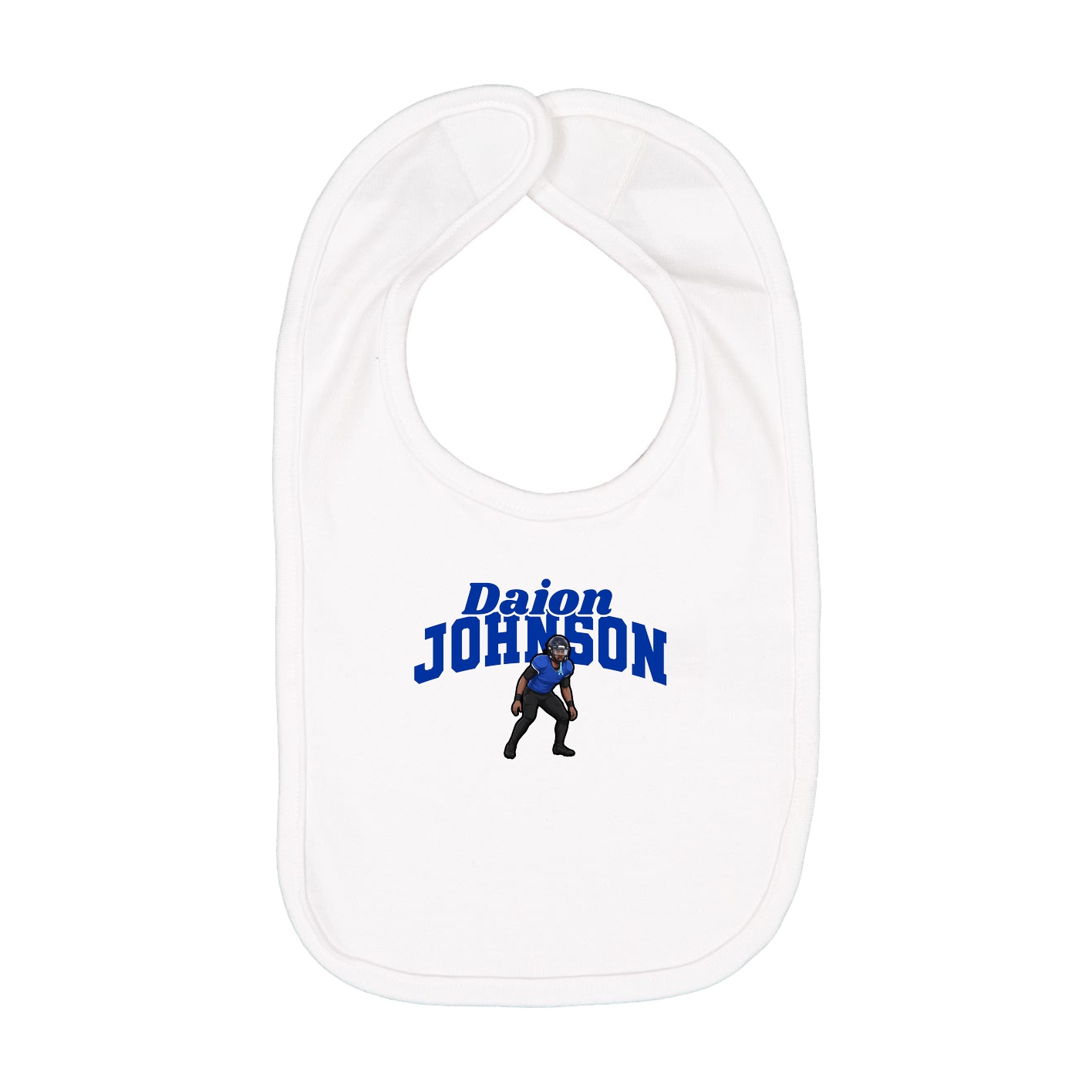 Infant Bib — Signature Arch in White