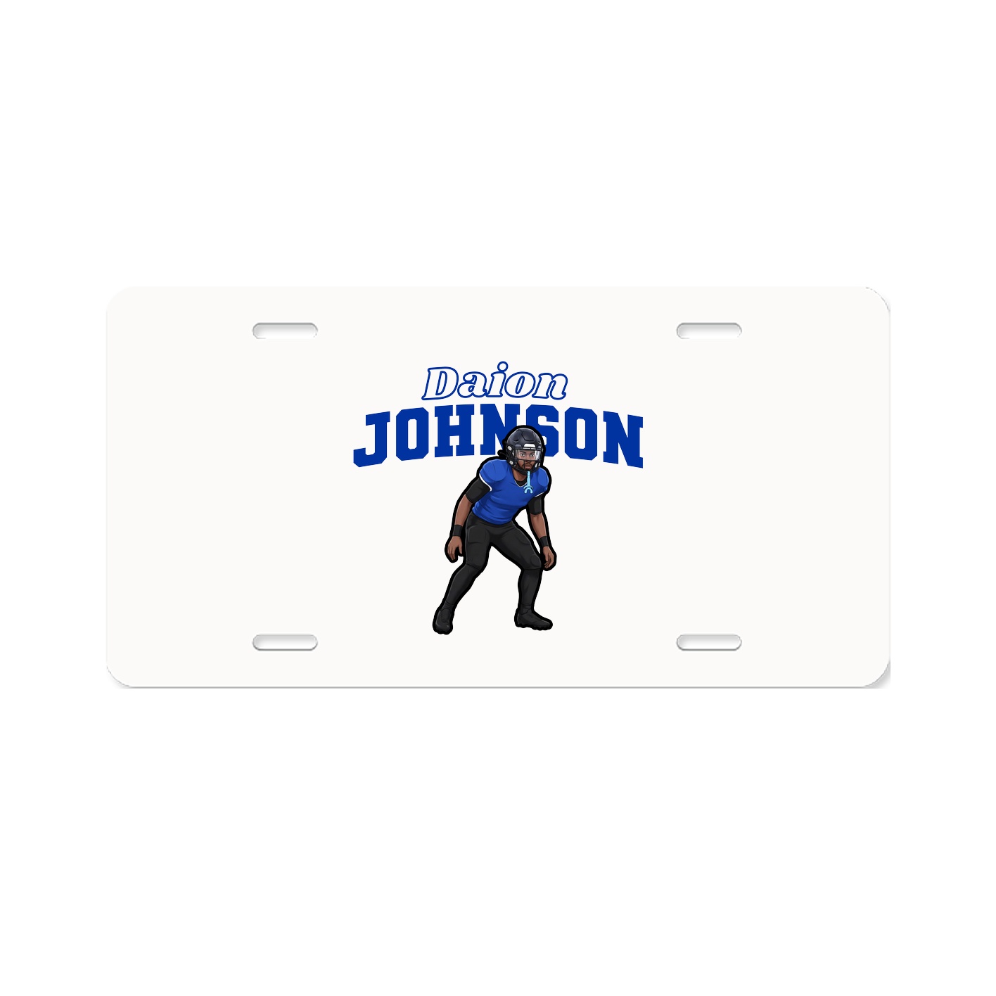 License Plate — Name Arch in Classic