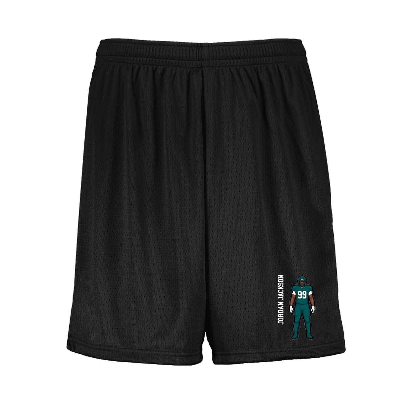 Shorts — Name Vertical in Black