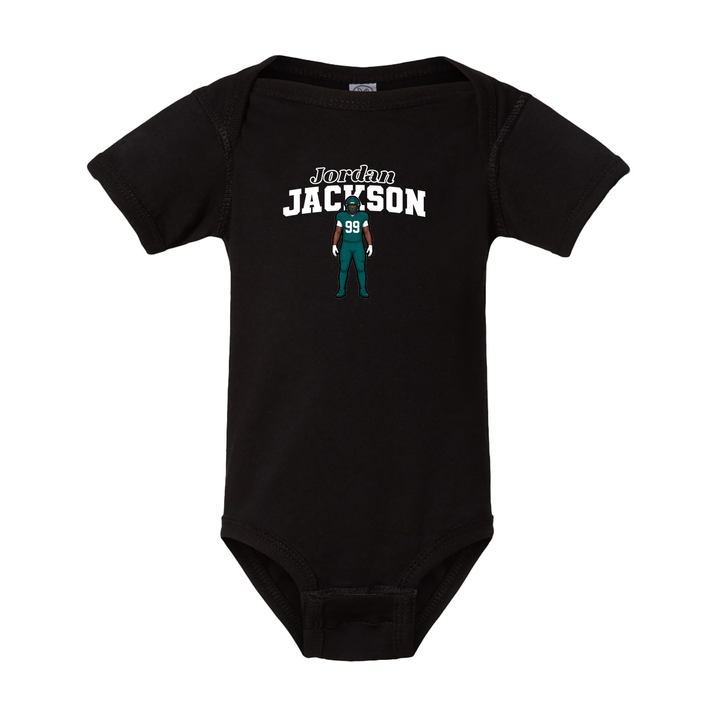 Baby Onesie — Name Arch in Black