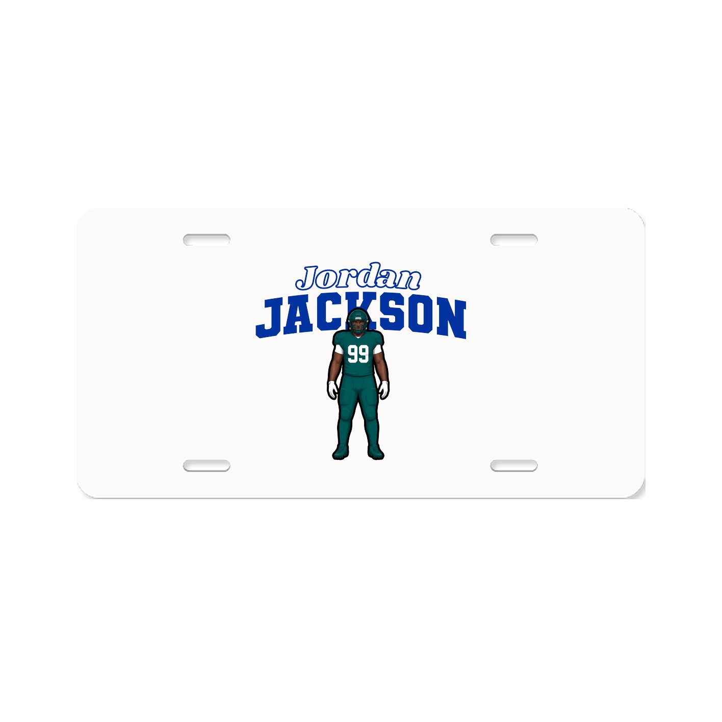 License Plate — Name Arch in Classic