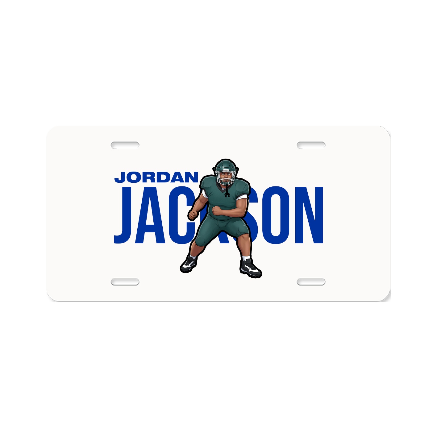 License Plate — Player Name in Classic