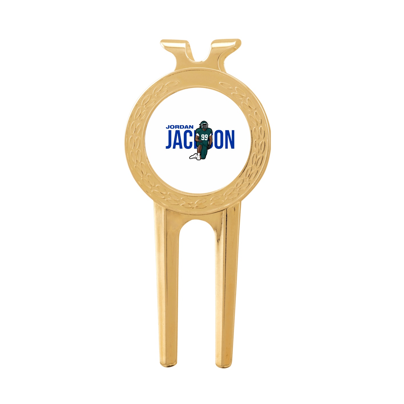 Divot Tool with Ball Marker — Player Name in Classic