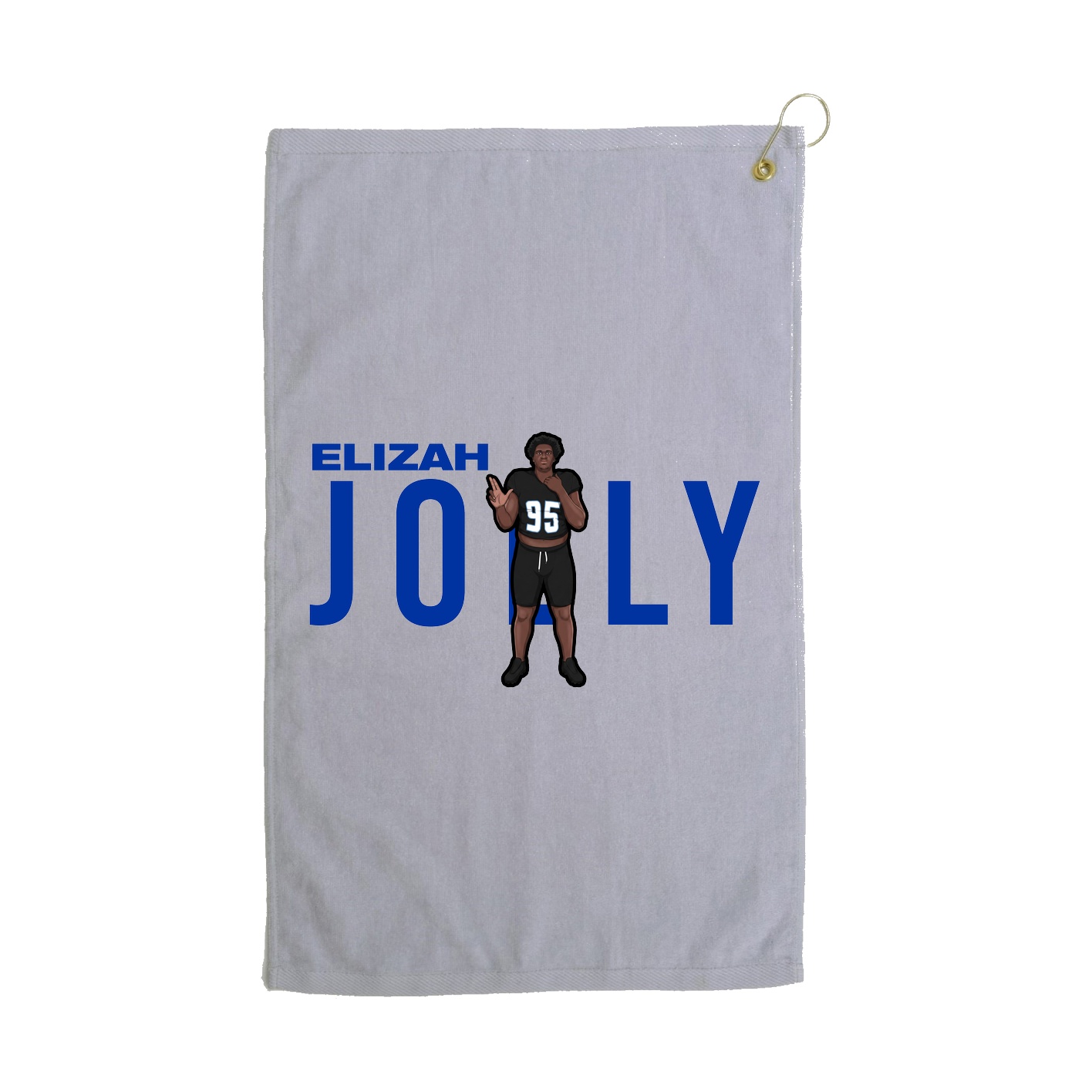 Golf Towel — Player Name in Grey