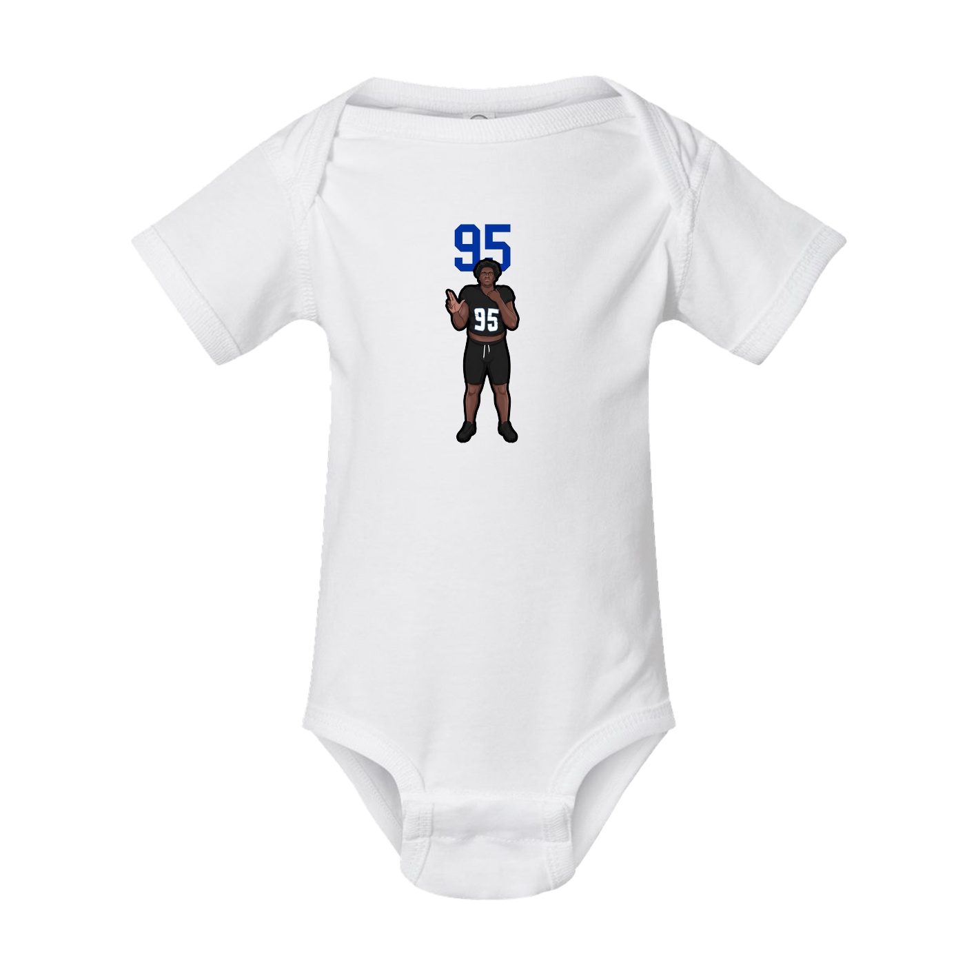 Baby Onesie — Number Top in White