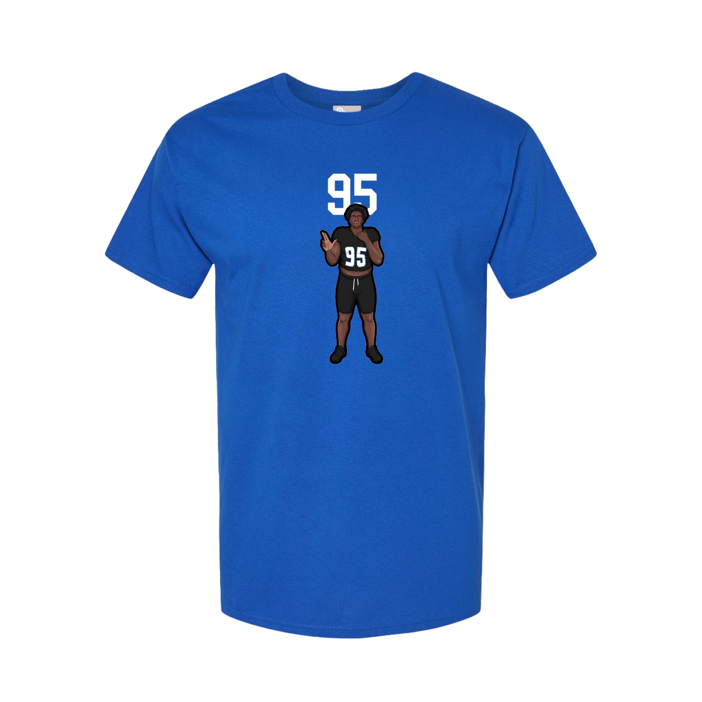 Youth Tee — Number Top in Royal