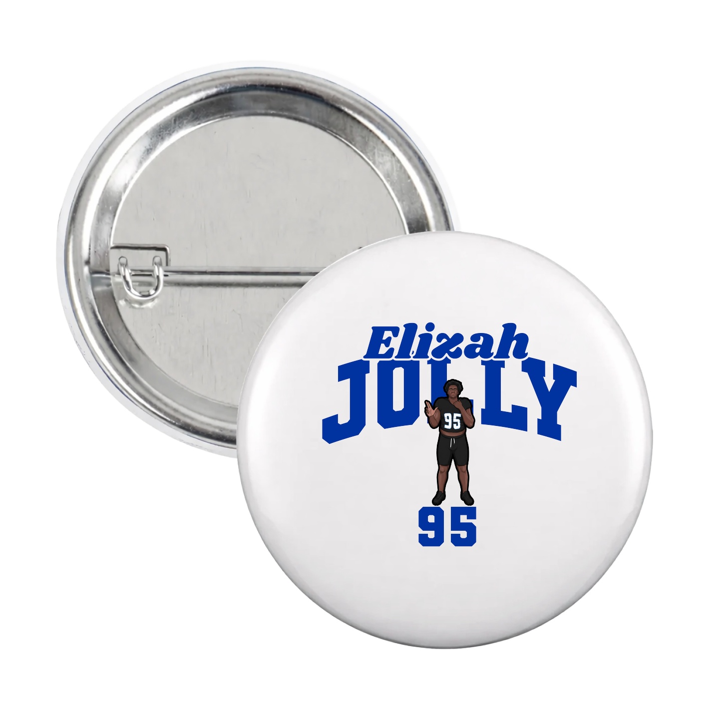 Game Day Button — Signature Arch in White