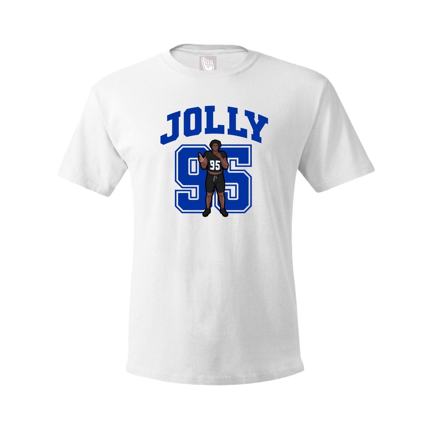 Youth Tee — Number in White