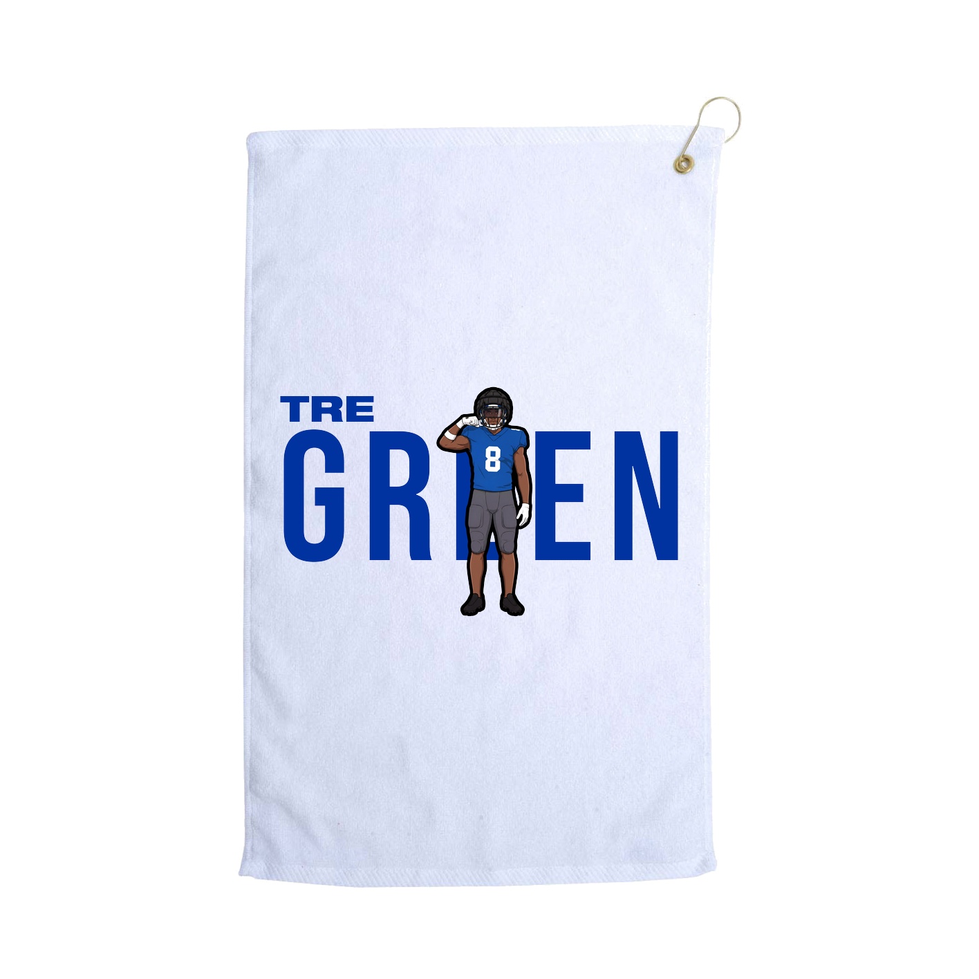 Golf Towel — Player Name in White
