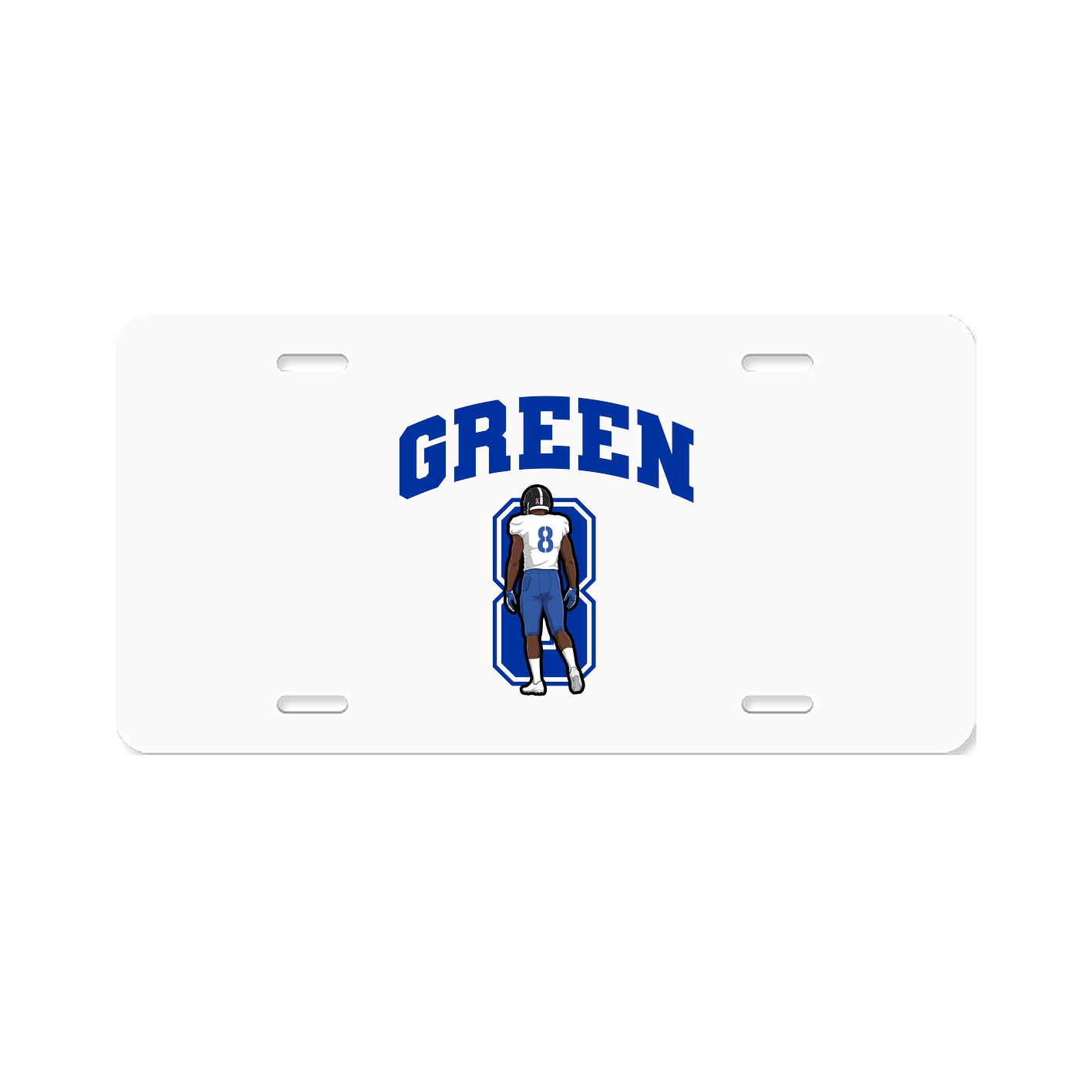 License Plate — Number in Classic