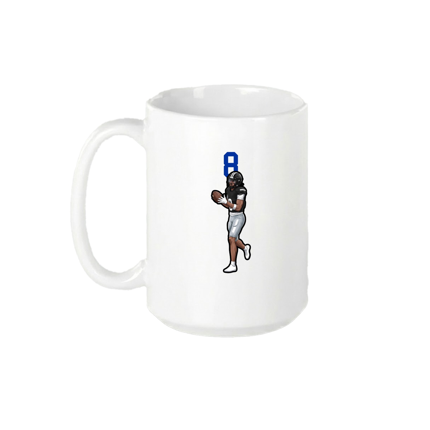 15oz Coffee Mug — Number Top in White