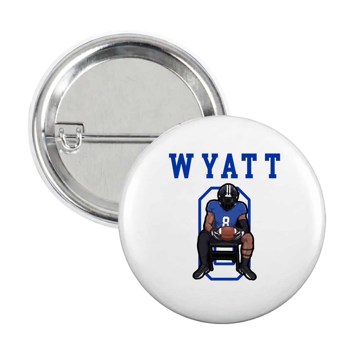 Game Day Button — Shirsey in White