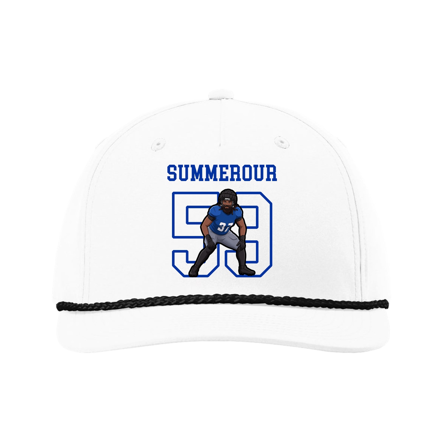 Five-Panel Classic Rope Cap — Shirsey in White