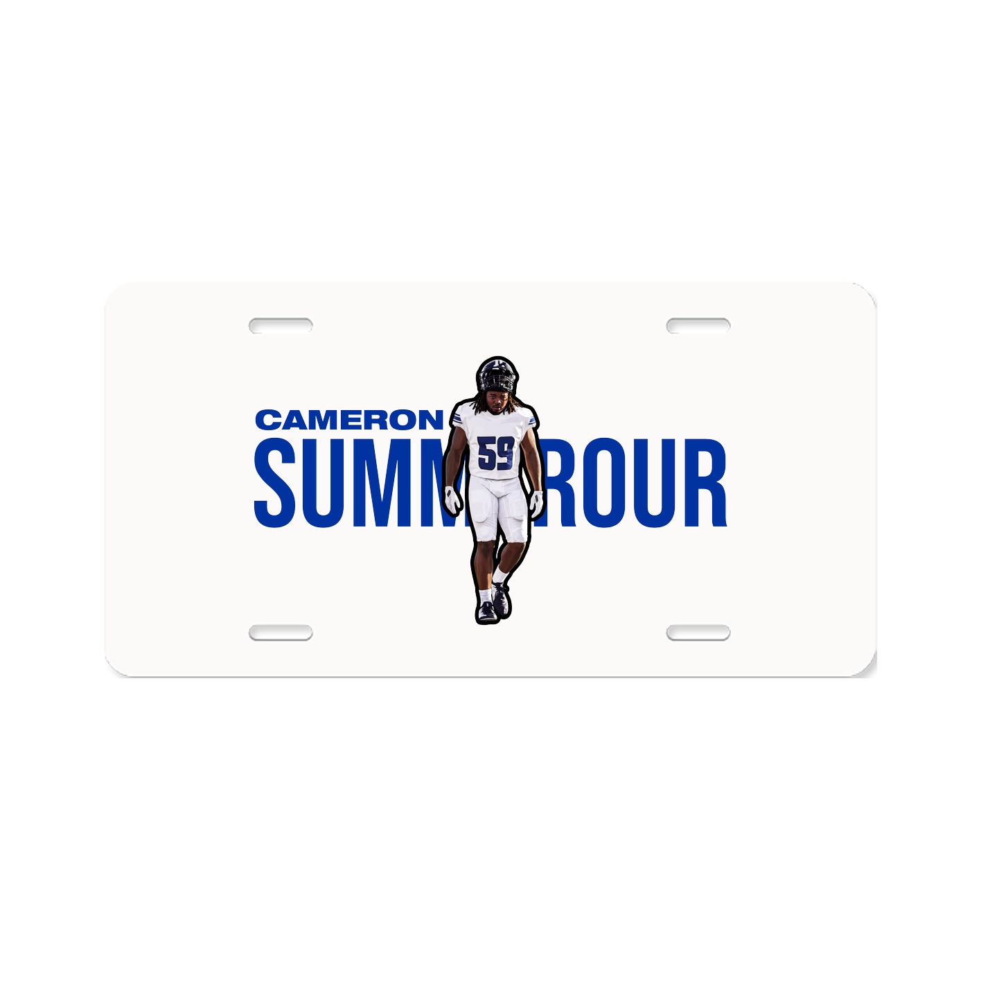 License Plate — Player Name in Classic