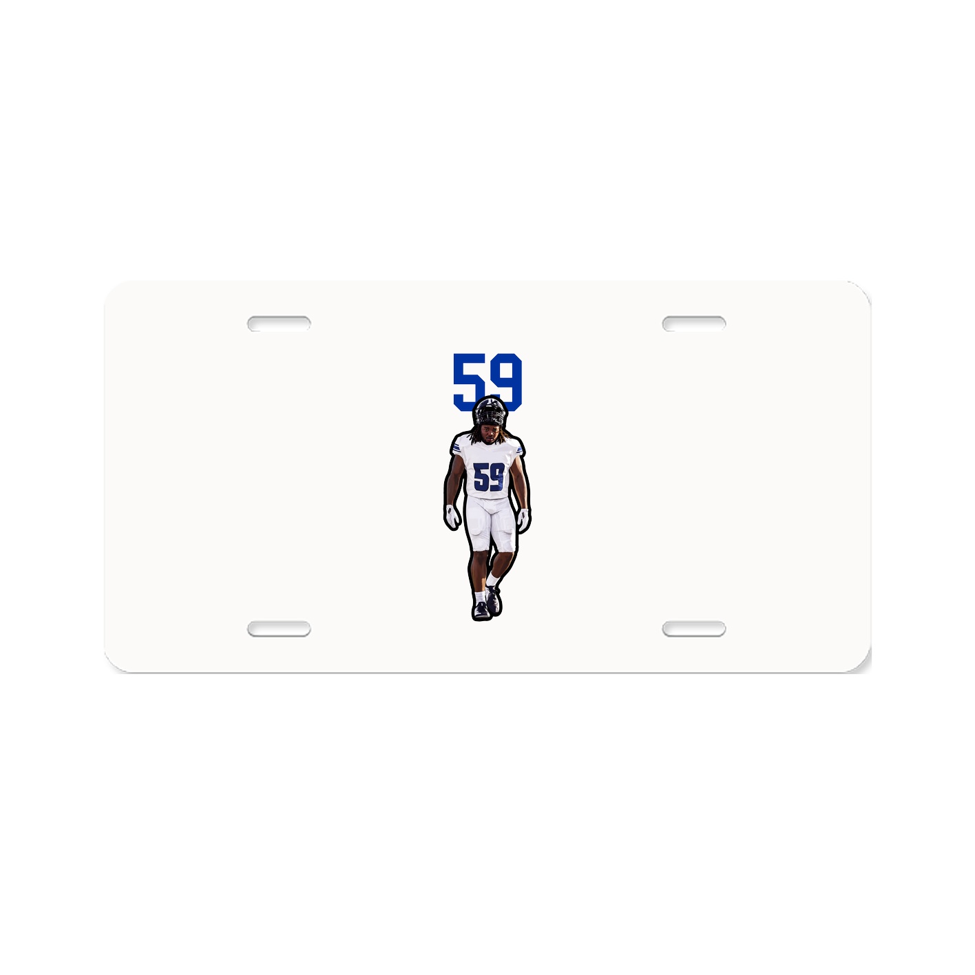 License Plate — Number Top in Classic