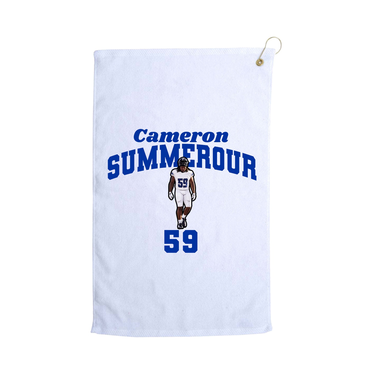 Golf Towel — Signature Arch in White