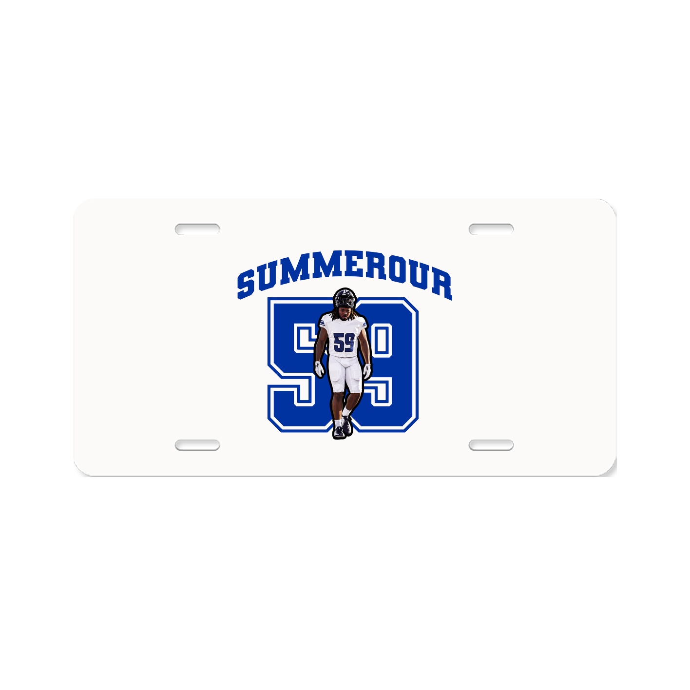 License Plate — Number in Classic