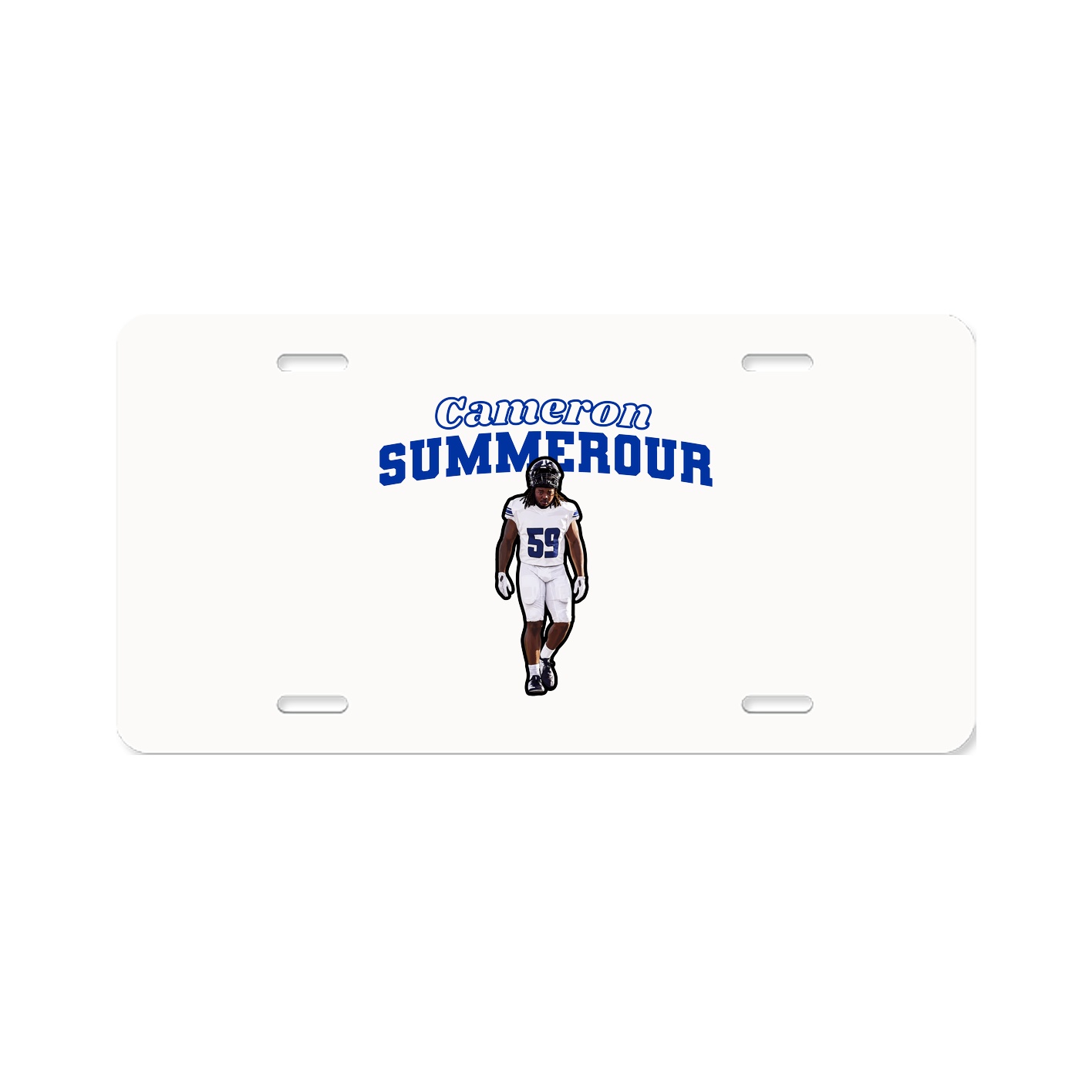 License Plate — Name Arch in Classic