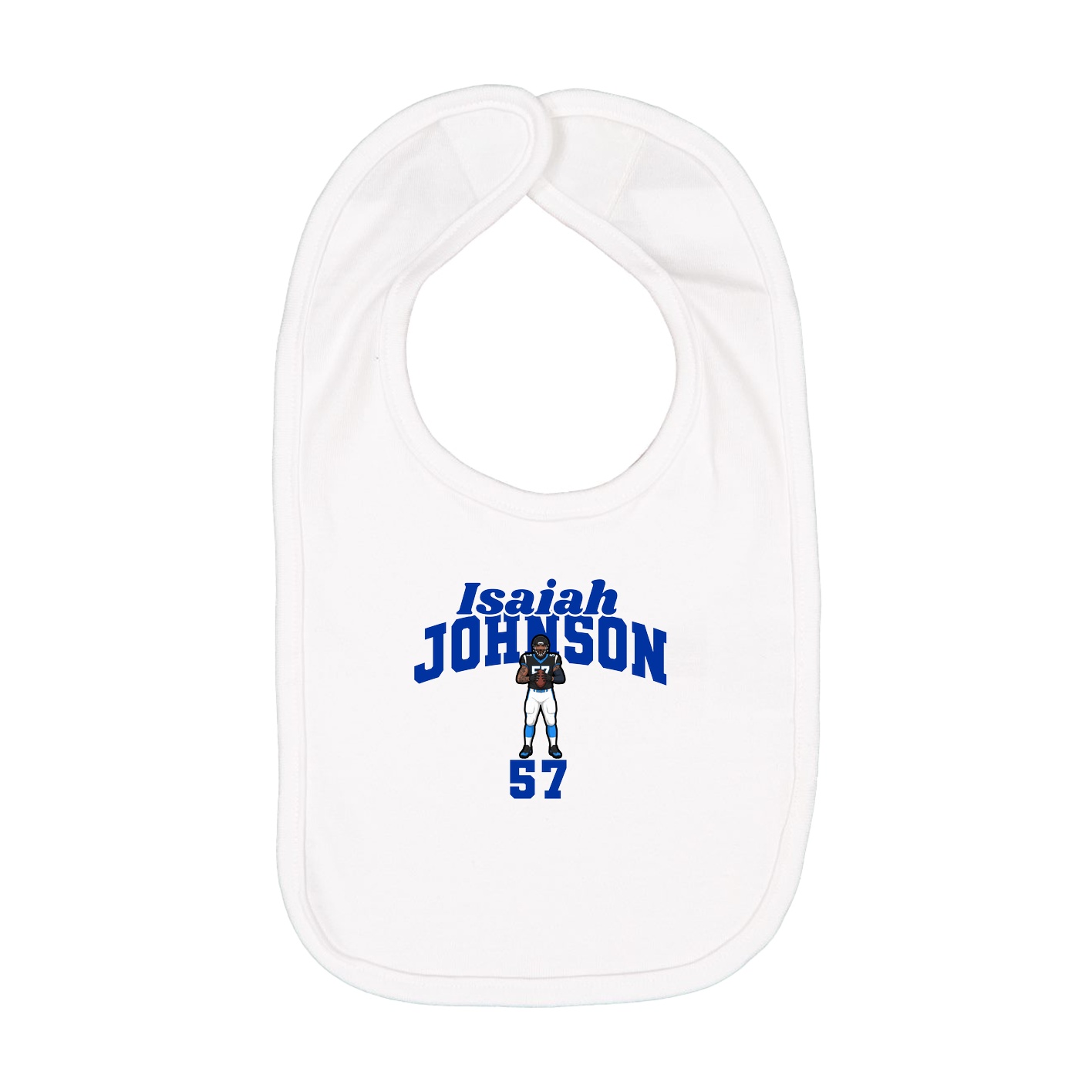 Infant Bib — Signature Arch in White
