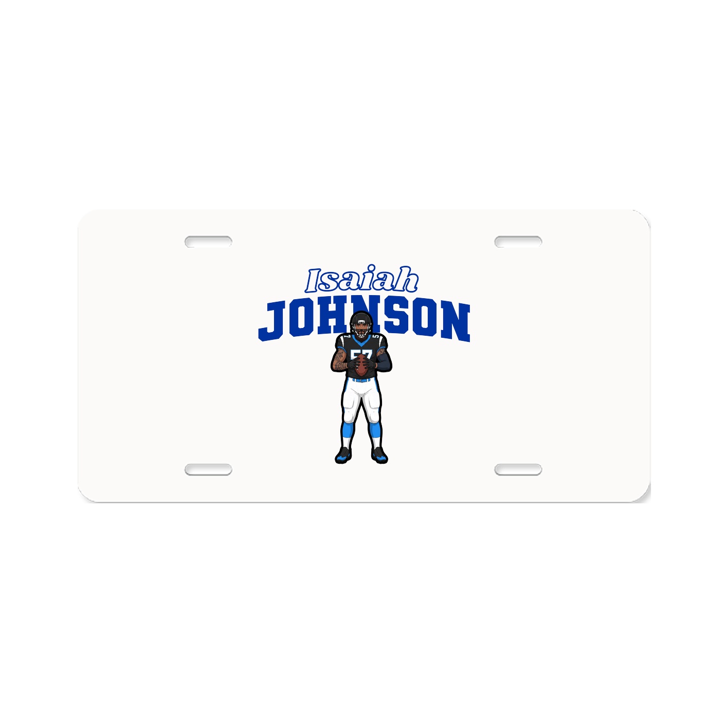 License Plate — Name Arch in Classic