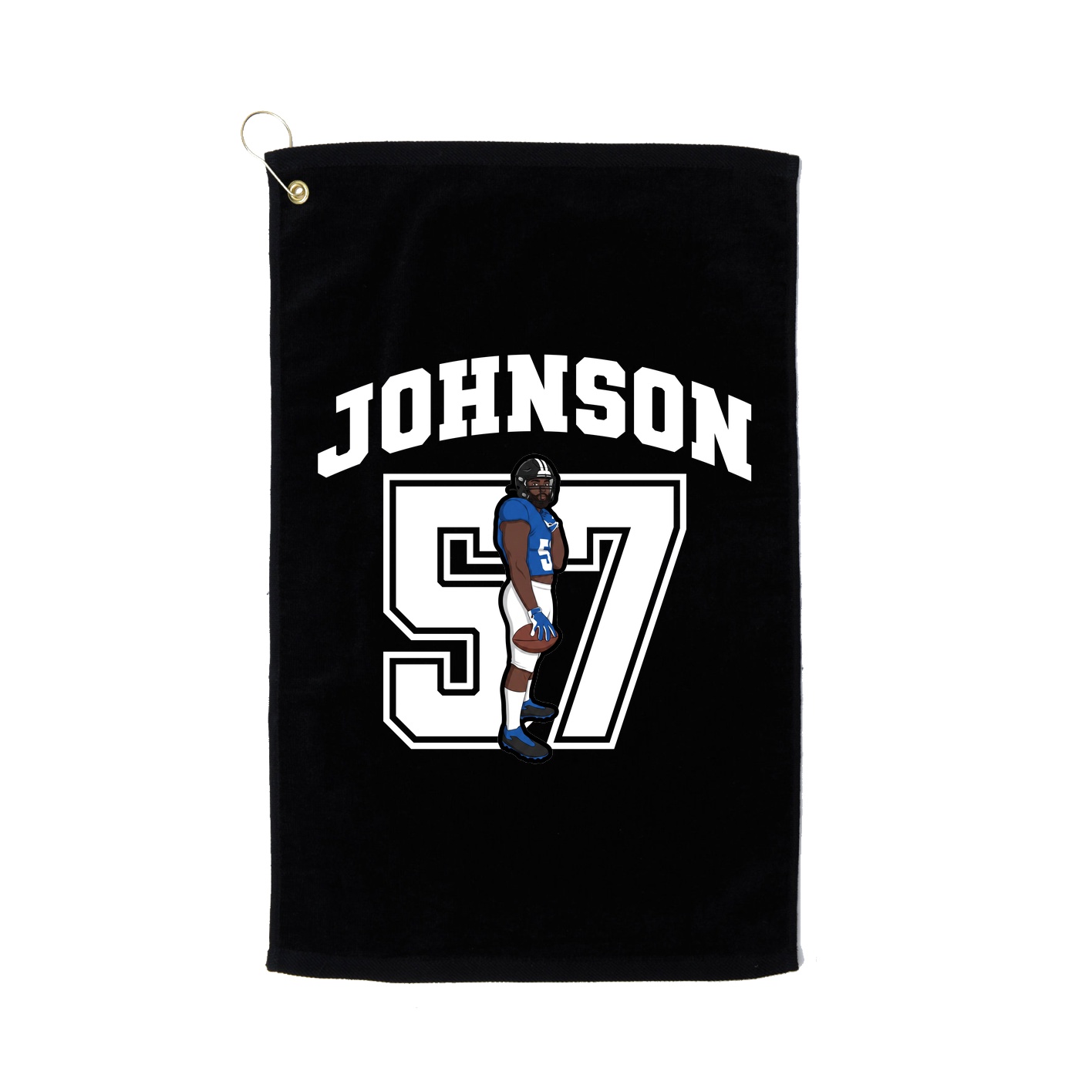 Golf Towel — Number in Black