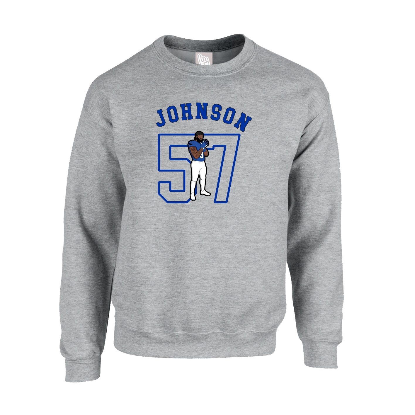 Fleece Crew — Shirsey Arch in Grey