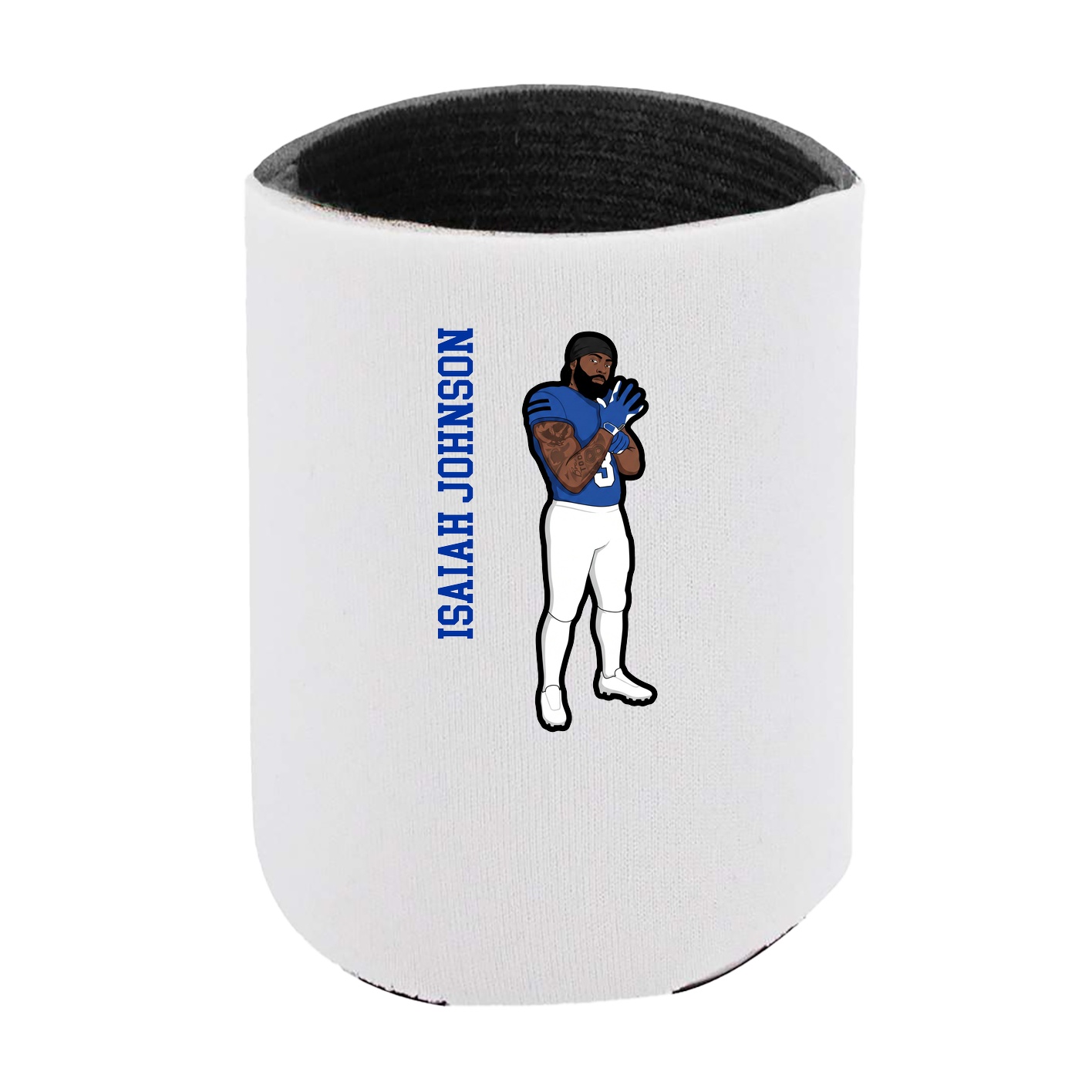 Can Holder — Name Vertical in White