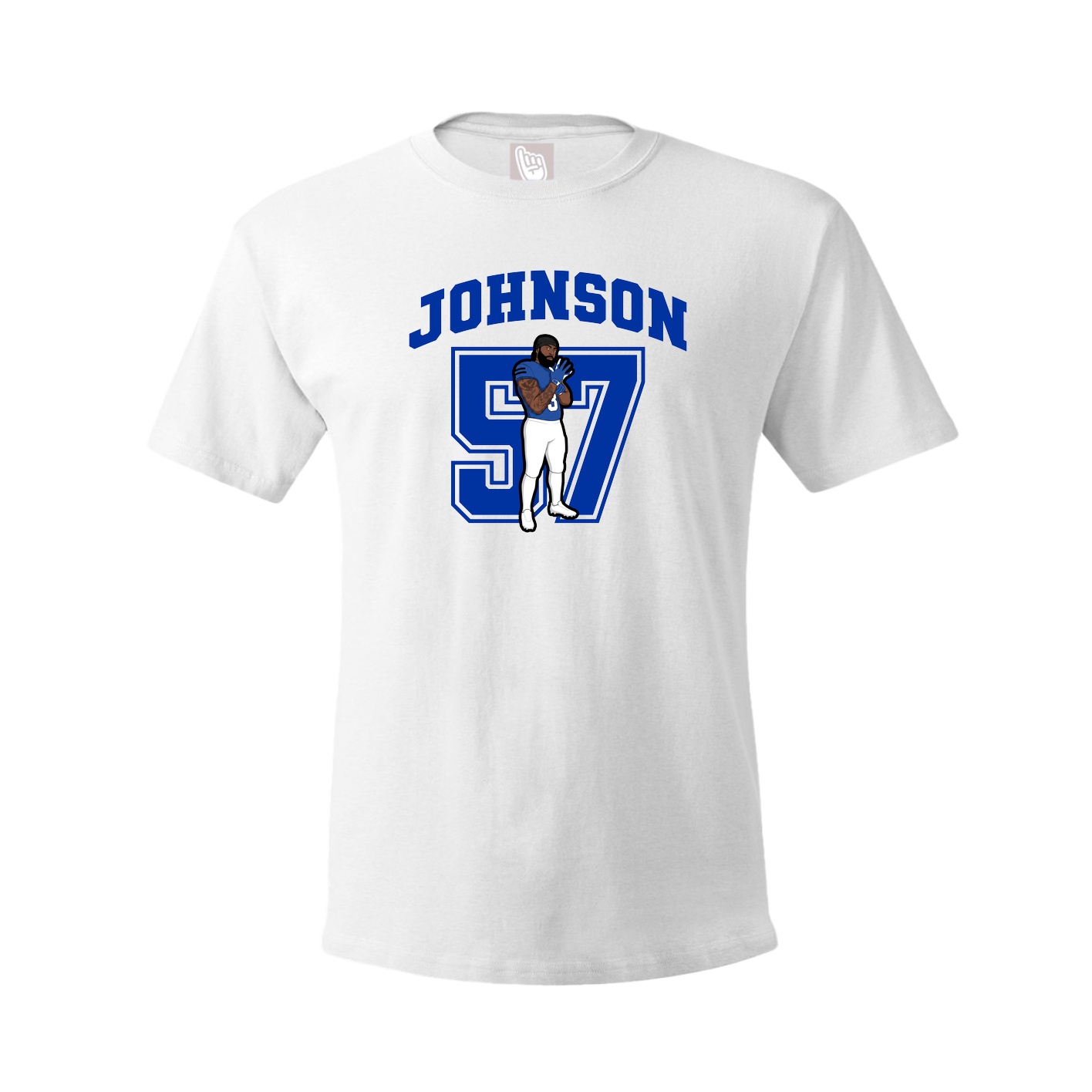 Youth Tee — Number in White