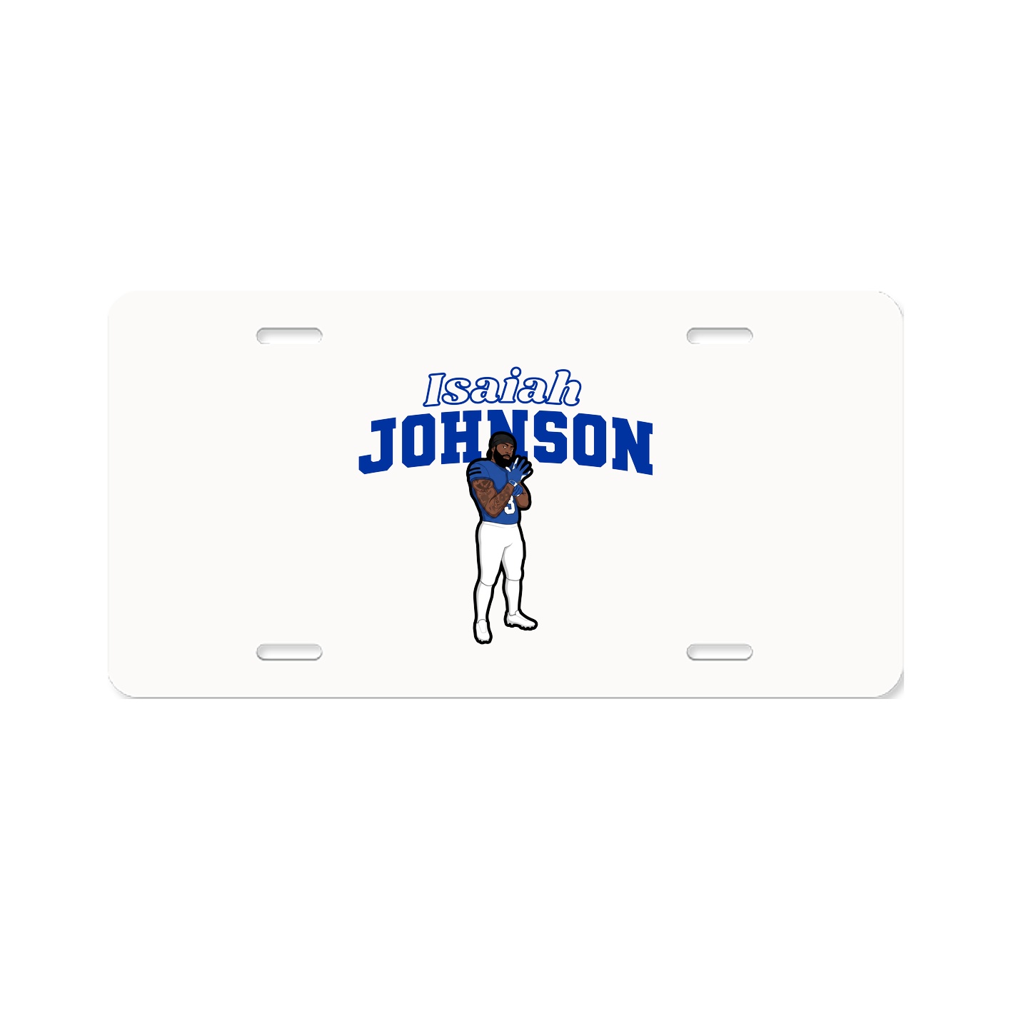 License Plate — Name Arch in Classic