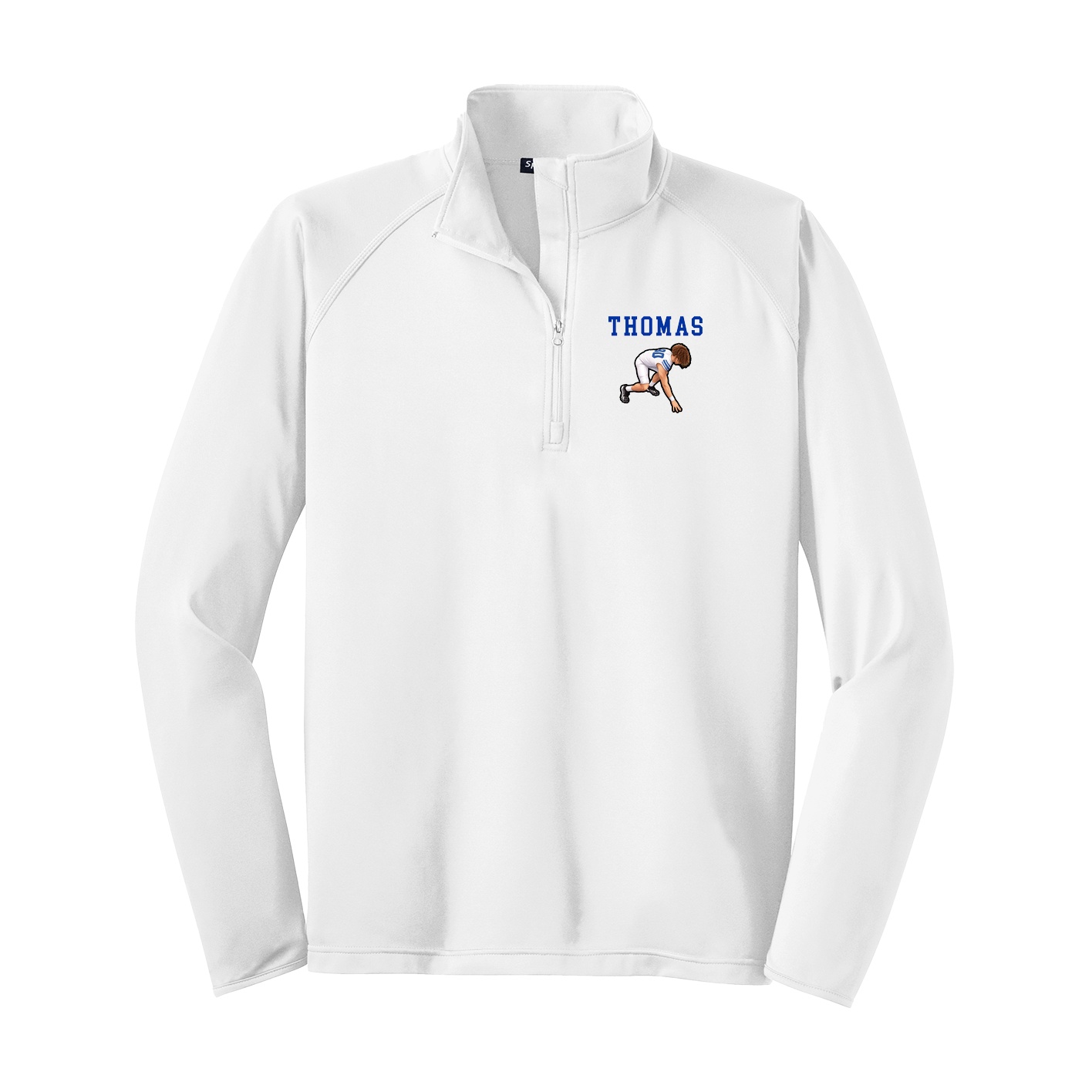 Q-Zip Pullover — Shirsey in White