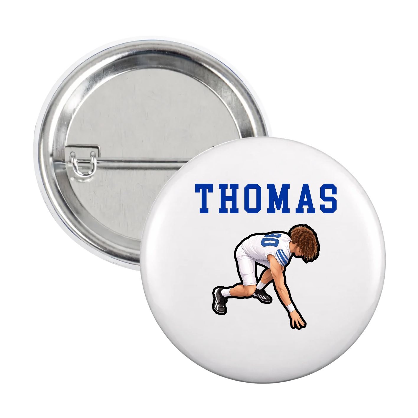 Game Day Button — Shirsey in White