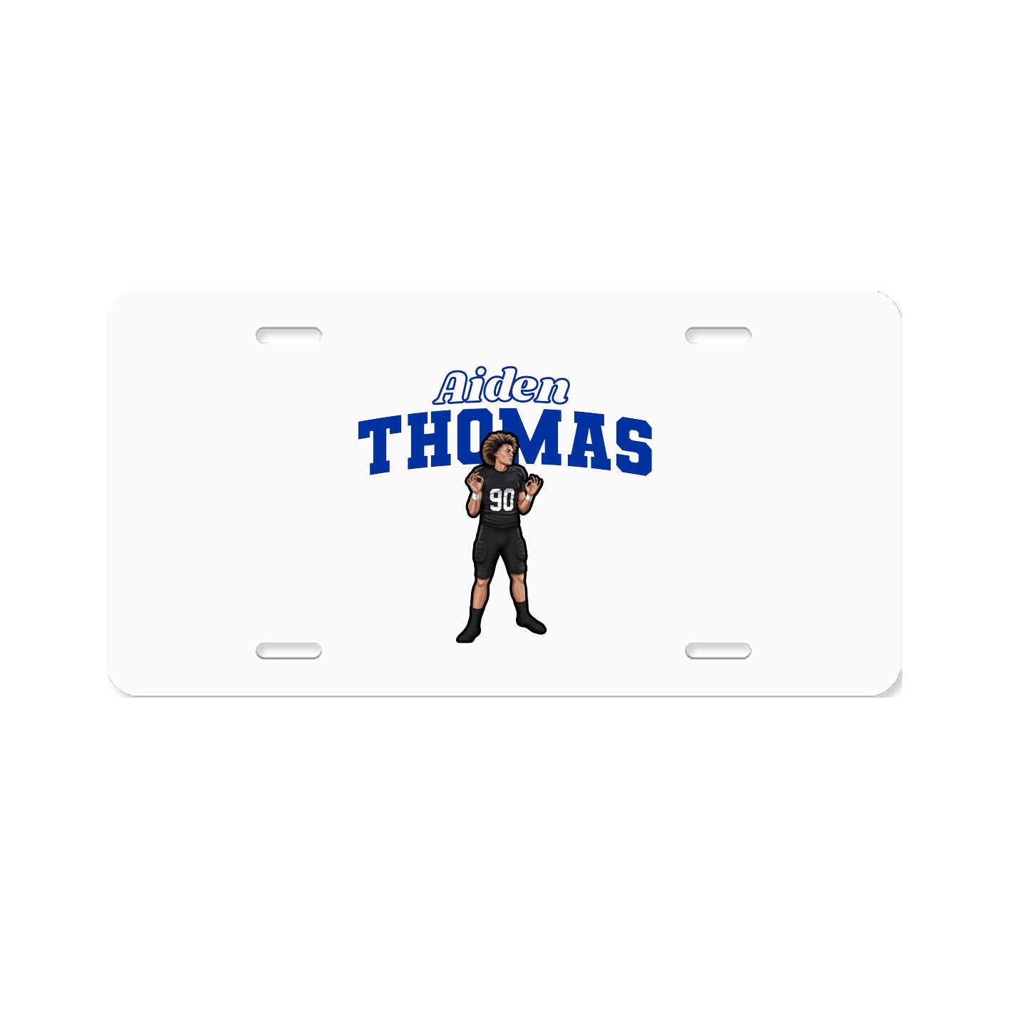 License Plate — Name Arch in Classic