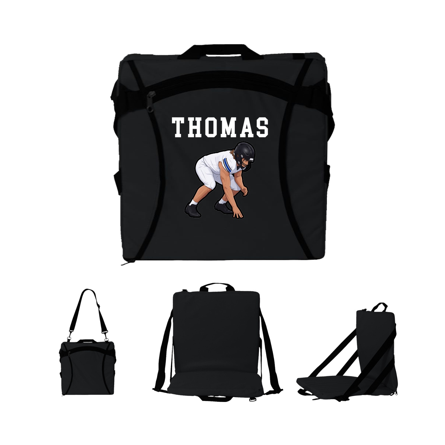 Folding Stadium Seat — Shirsey in Black