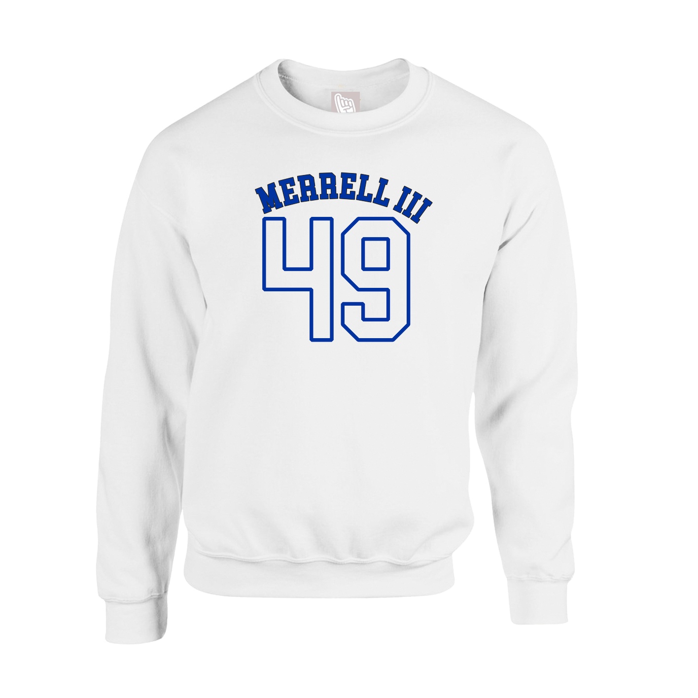 Fleece Crew — Shirsey Arch in White
