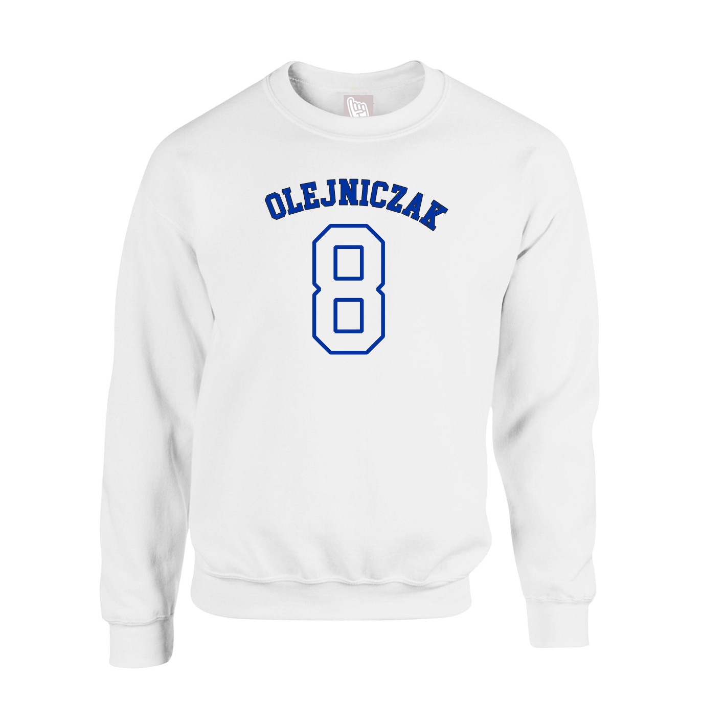 Fleece Crew — Shirsey Arch in White